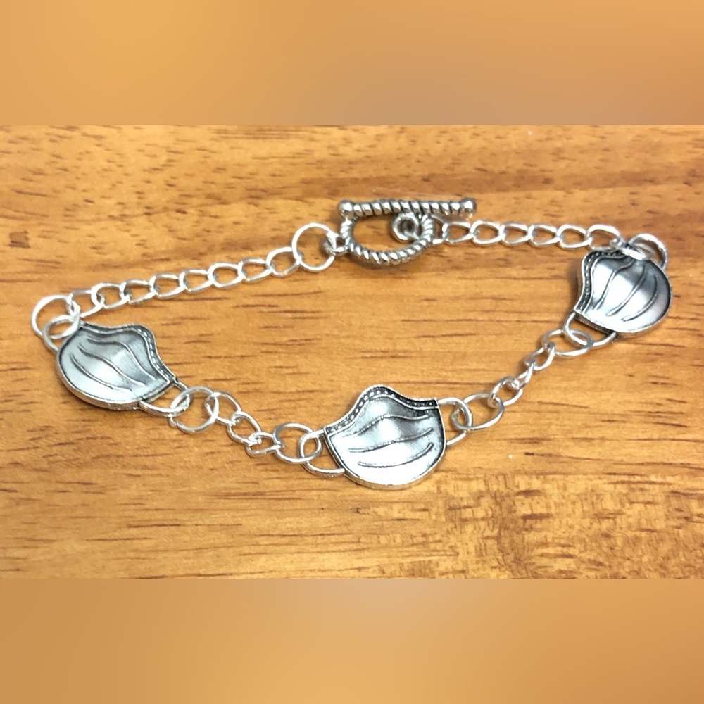 NEW handcrafted Medical mask charm bracelet